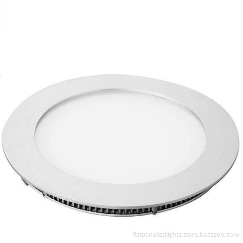 Round Ip40 10w 800lm 100 - 240vac Smd Flat Panel Led Lights With D199 * 14mm
